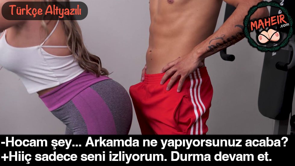 Şerefsiz Herif Evli Kadına Spor Yaptırırken Dayama Çalışıyor